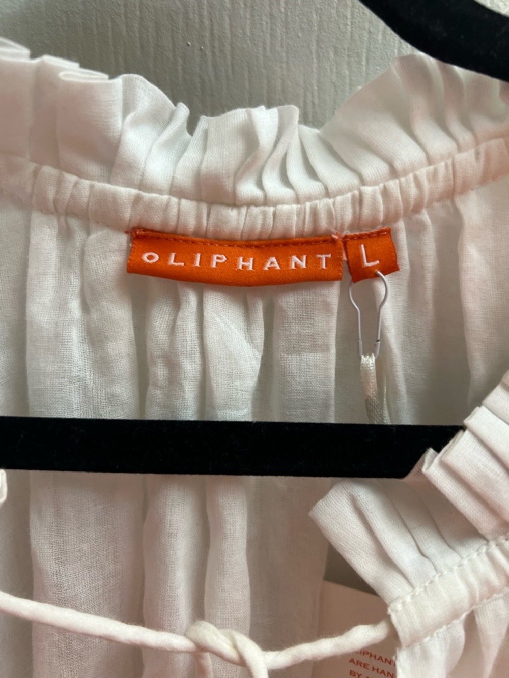 Oliphant Santorini Blue Cotton Mini Dress Size L NWT - Picture 5 of 8